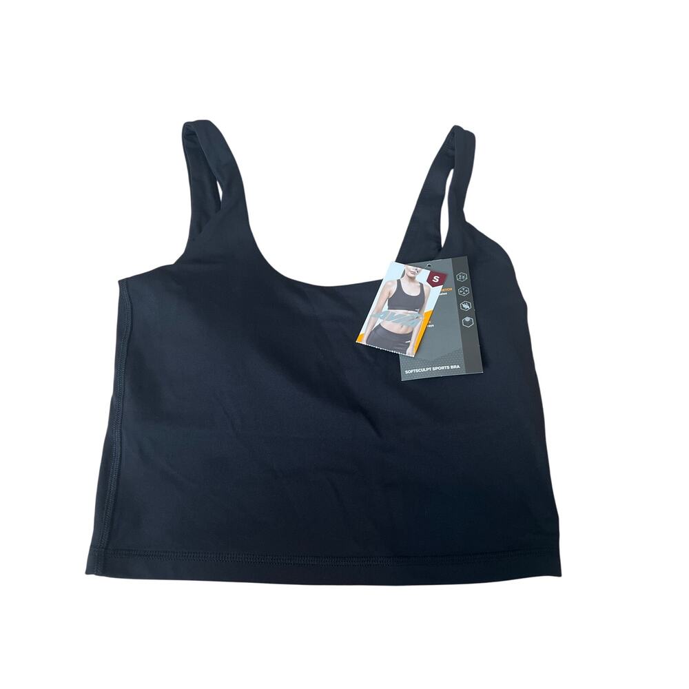 Avia Women’s Softsculpt Sports Bra A Line Size Small Black Compression Longline